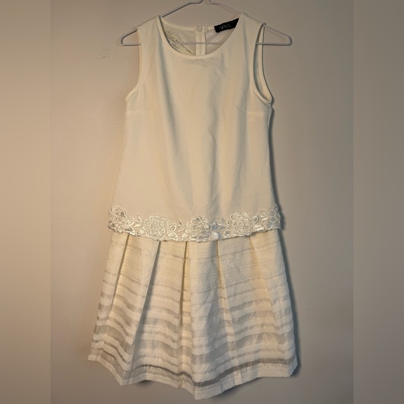 Vrg Grl Dresses & Skirts - Elegant Ivory Sleeveless Dress